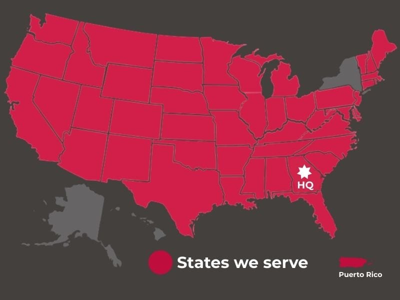 States we serve